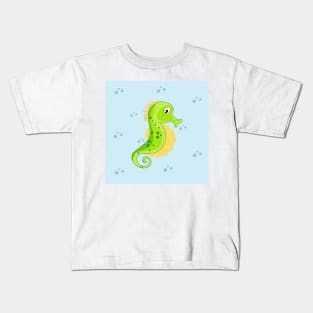 Ocean life - seahorse in the free ocean Kids T-Shirt